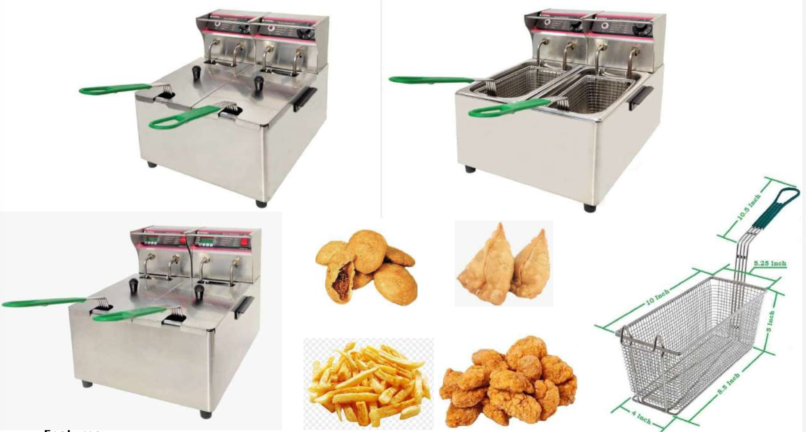 Deep Fryer 5L Double